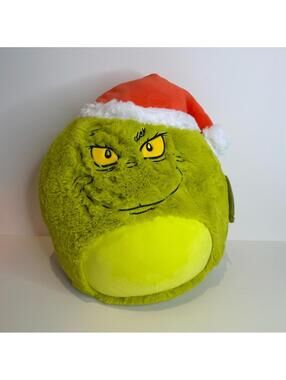 Grinch in Santa Hat Squishmallows 12" Fuzz-A-Mallows Plush Christmas NWT